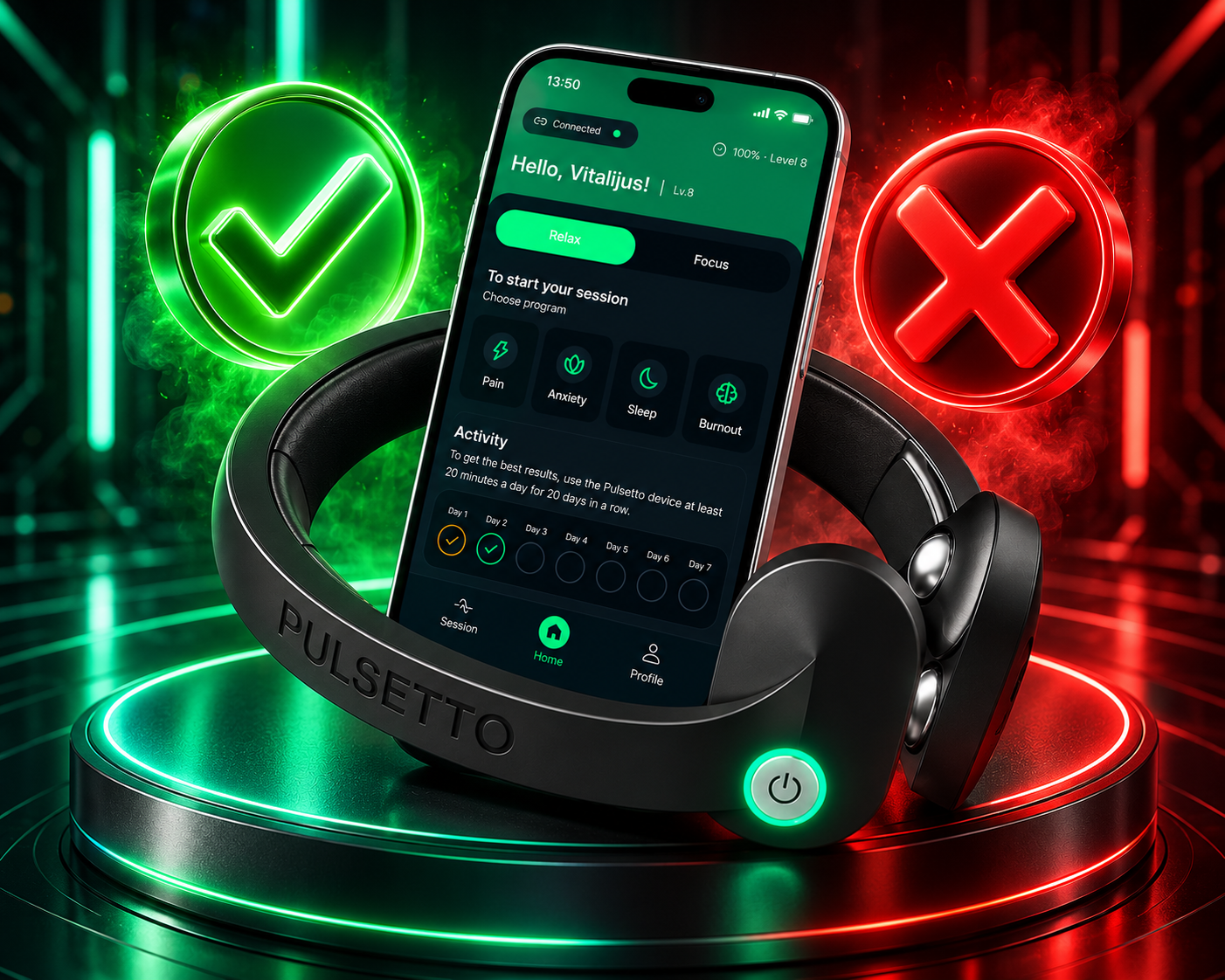 Pulsetto device overview