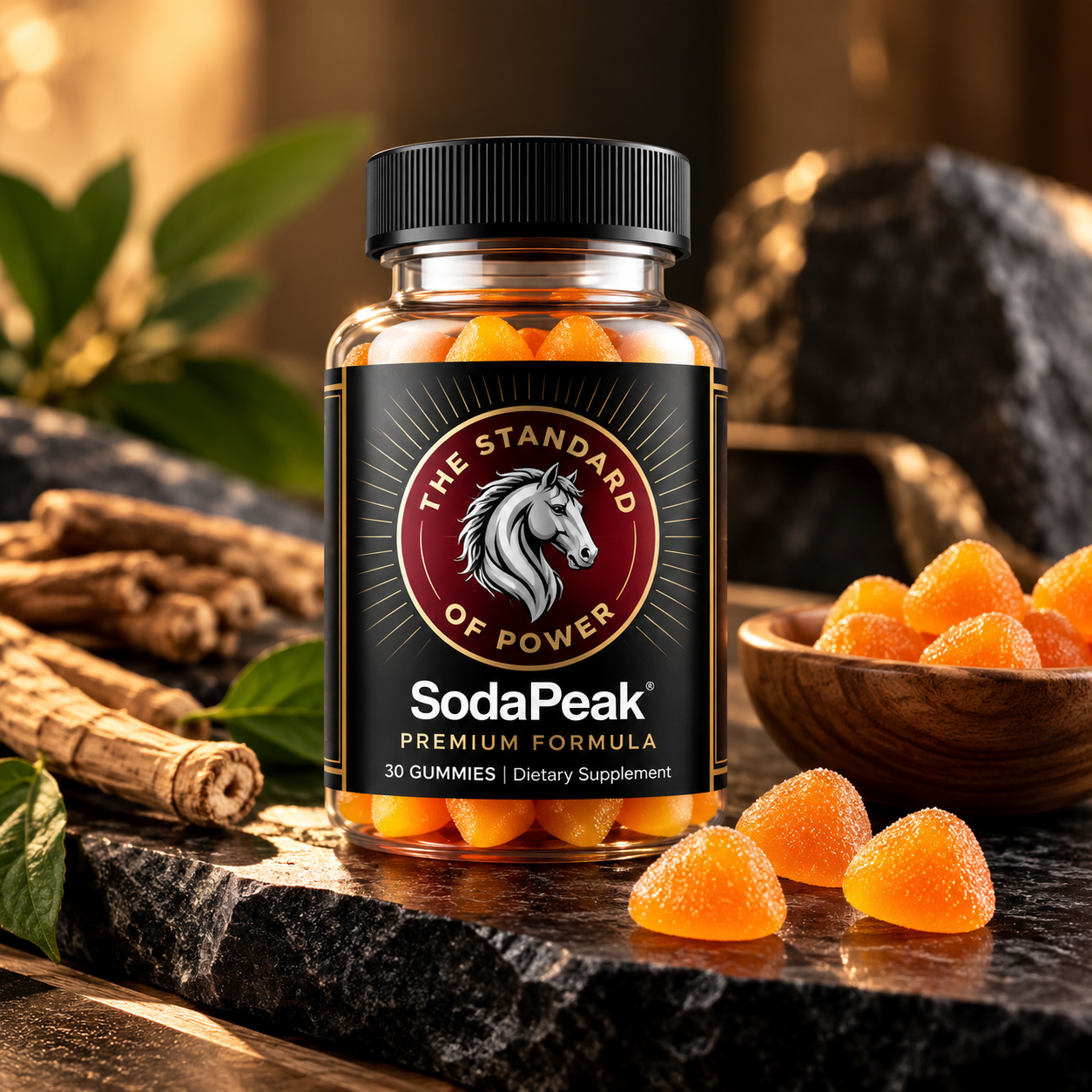 SodaPeak bottle and gummies